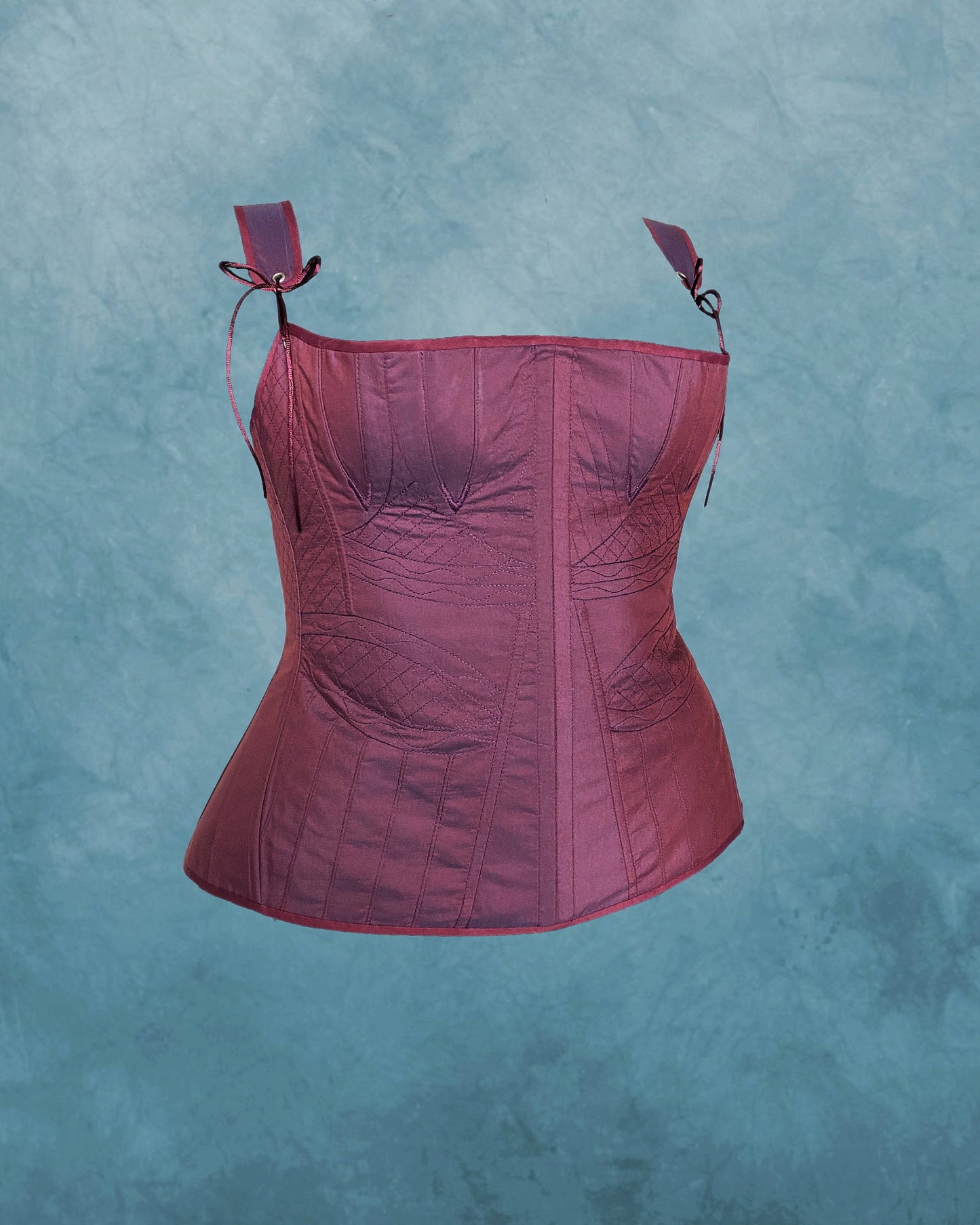 Historical 1830s Corded Regency Stays "Delicacy" – Long Regency Stays – Early 19th Century One-Layer Corset