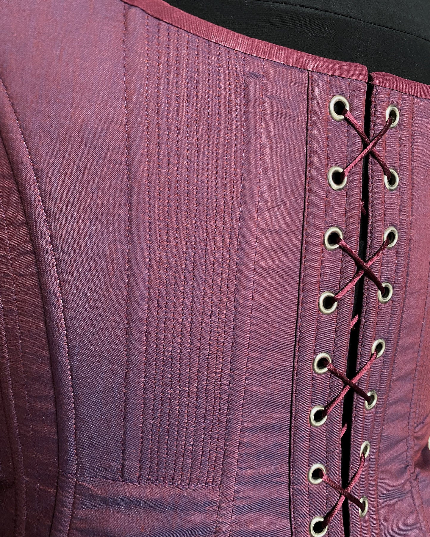 Historical 1830s Corded Regency Stays "Delicacy" – Long Regency Stays – Early 19th Century One-Layer Corset