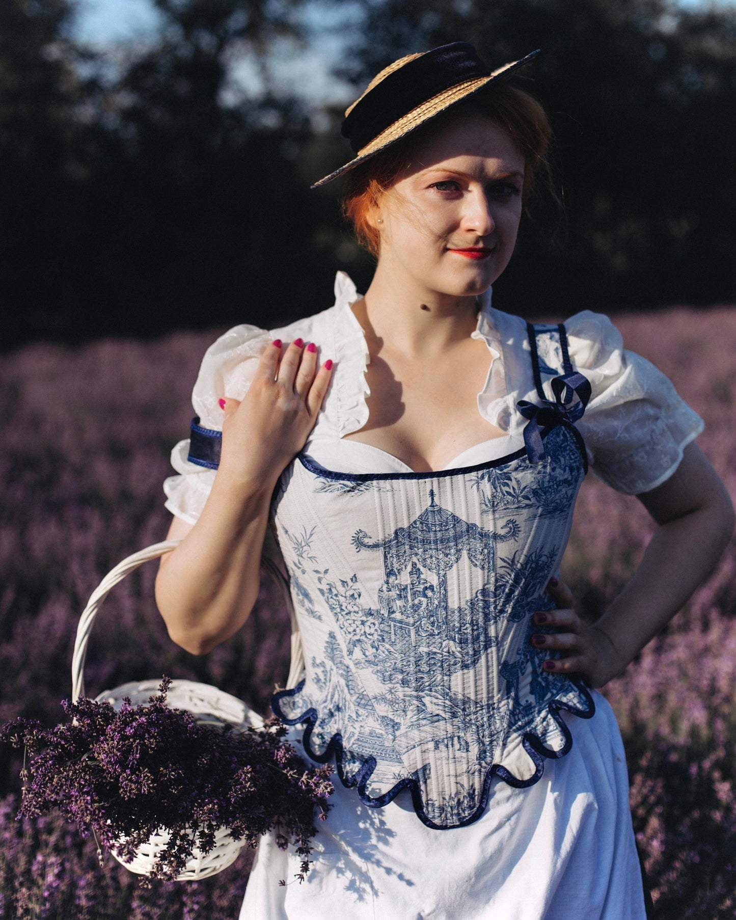 18th Century Inspired Corset "Glory" – Reversible Midbust Historical Corset – Renaissance Bodice & Elizabethan Style