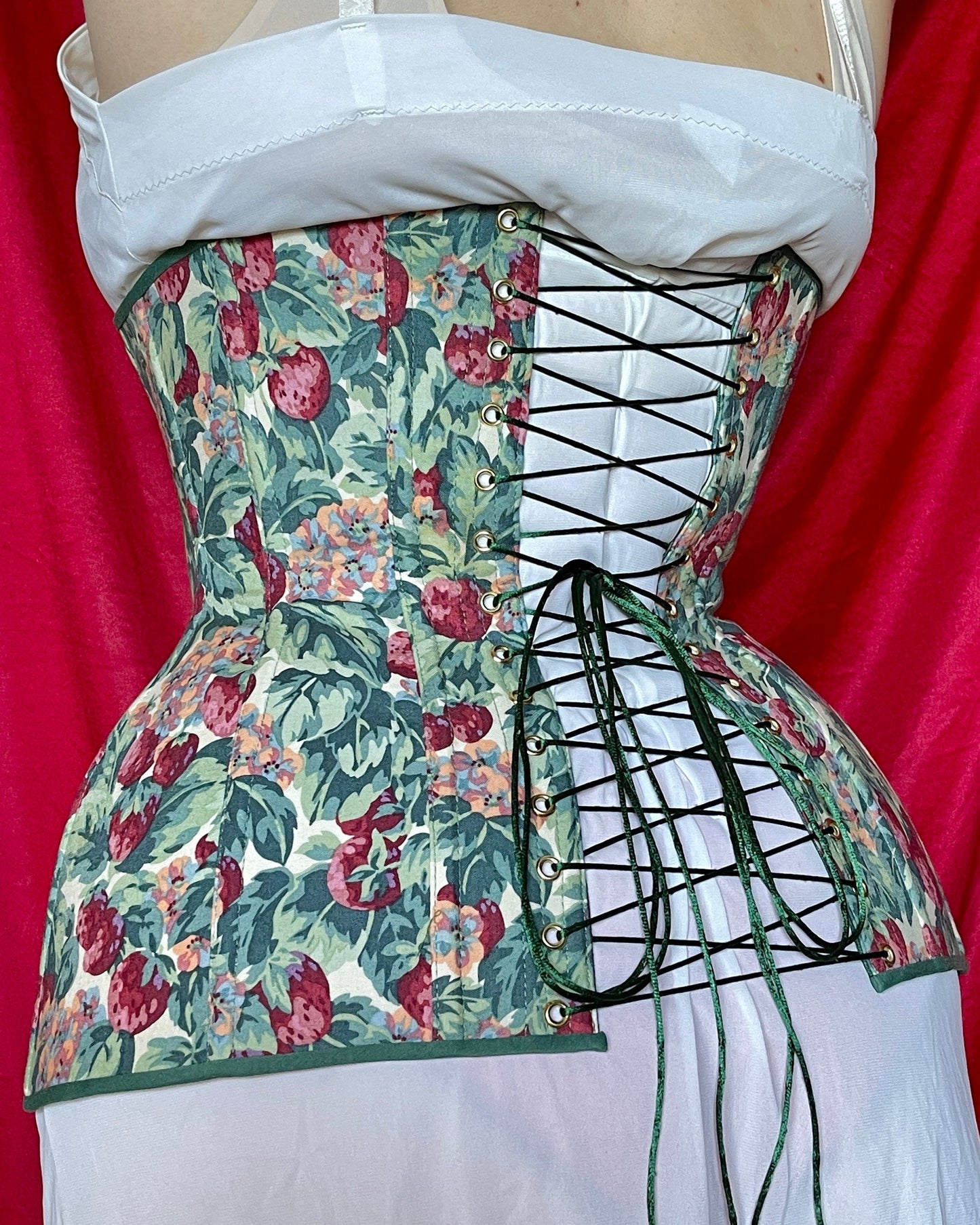 Historical 1905-1907 Edwardian Corset “Juliet” – Titanic Era Midbust Corset, One-Layer Corset