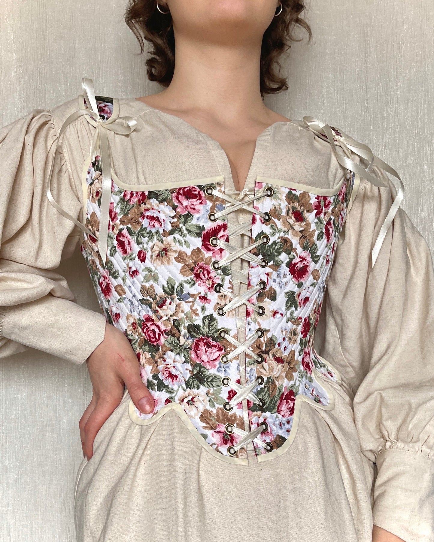 18th Century Stays "Harmony" – Historical Fully-Boned Reversible Corset – Renaissance & Elizabethan Style