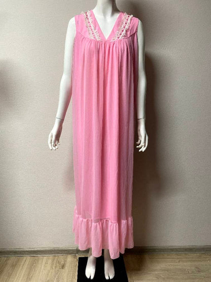 Vintage 1980s nightdress - nylon night gown