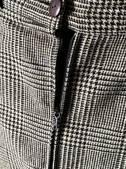Vintage 90s does 40s plaid pencil skirt - midi skirt - 1990s vintage