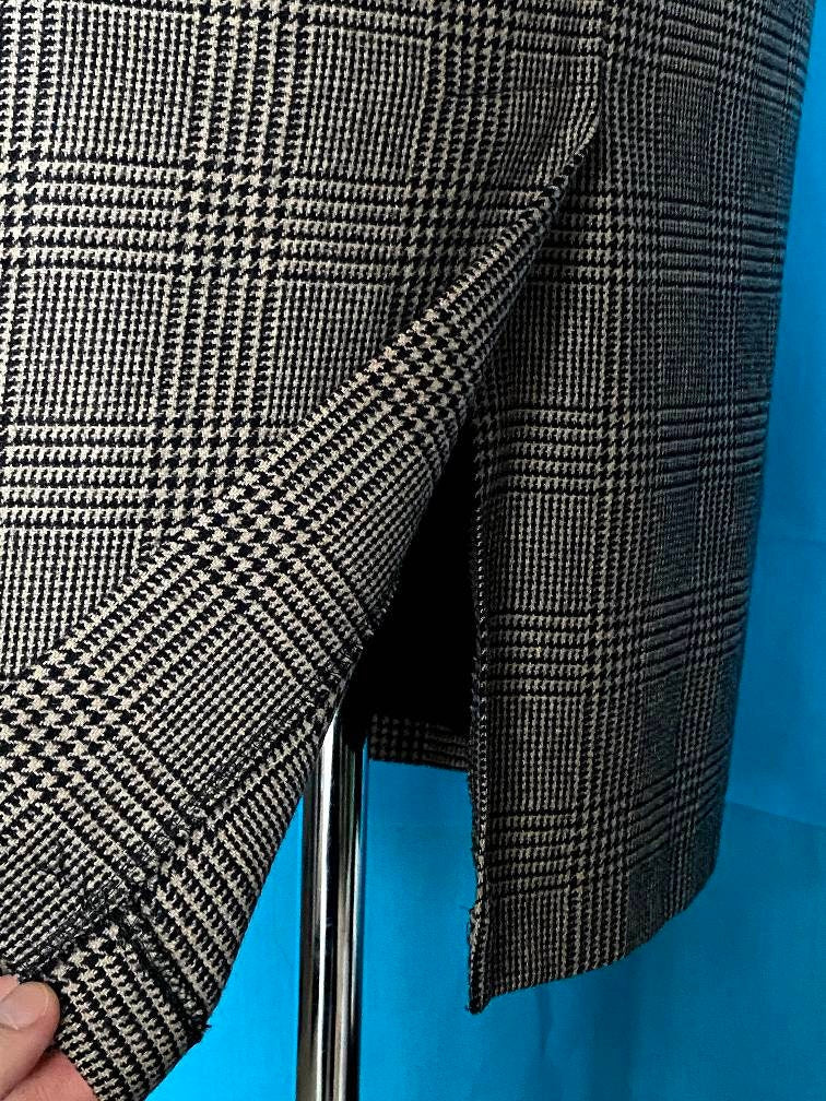 Vintage 90s does 40s plaid pencil skirt - midi skirt - 1990s vintage