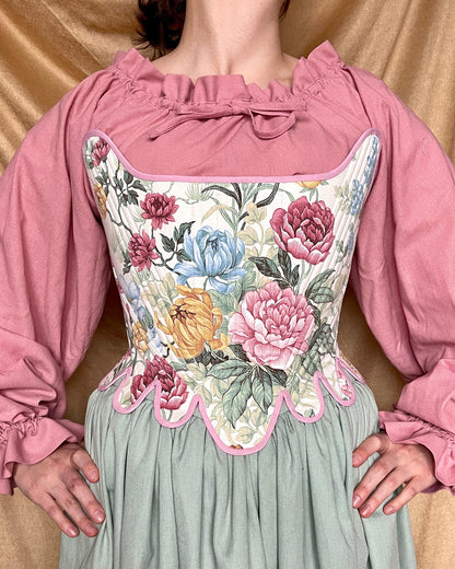Strapless 18th Century Stays "Fortune" – Historical Reversible Corset – Renaissance & Elizabethan