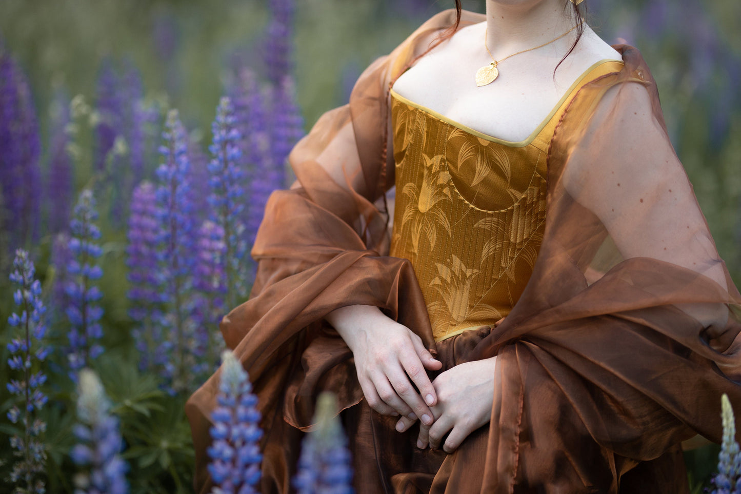 Handmade Ready To Ship Corset “Drama” - 17th Century Style Stays  - Reversible MidBust Corset - Historical Stays - Fully-Boned Stays