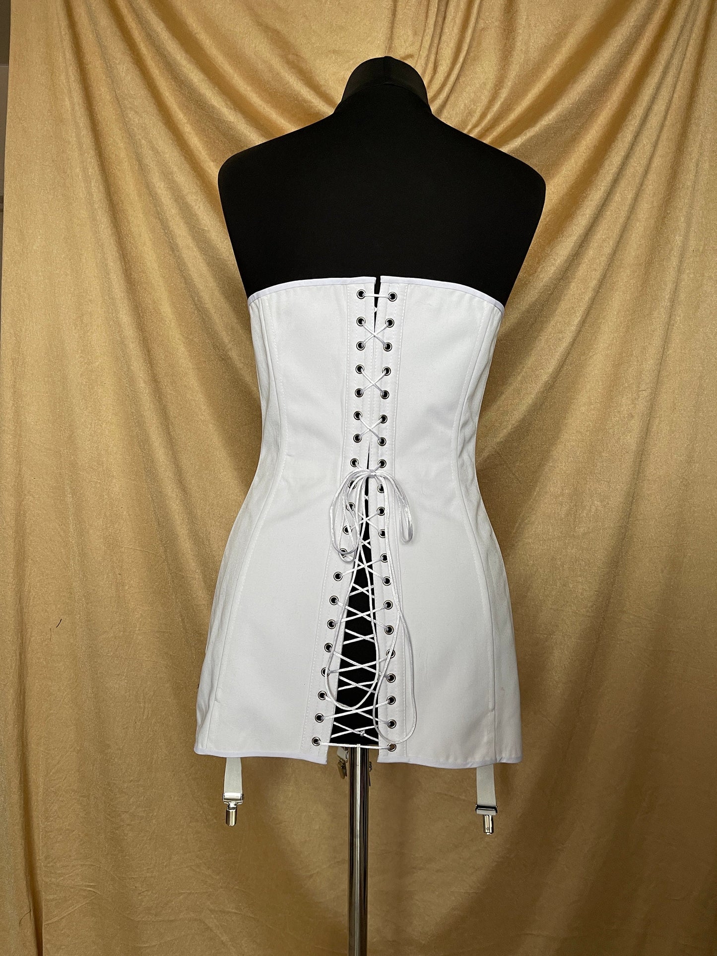 Handmade Ready To Ship Late Edwardian Corset - 1910s Overbust Corset - Historical One-Layer Corset - S-bent Corset