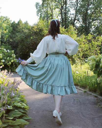 18th Century Inspired Pirate Style Chemise – Linen Shirt/Blouse with Puffy Sleeves – Historical Unisex Victorian & Renaissance Chemise