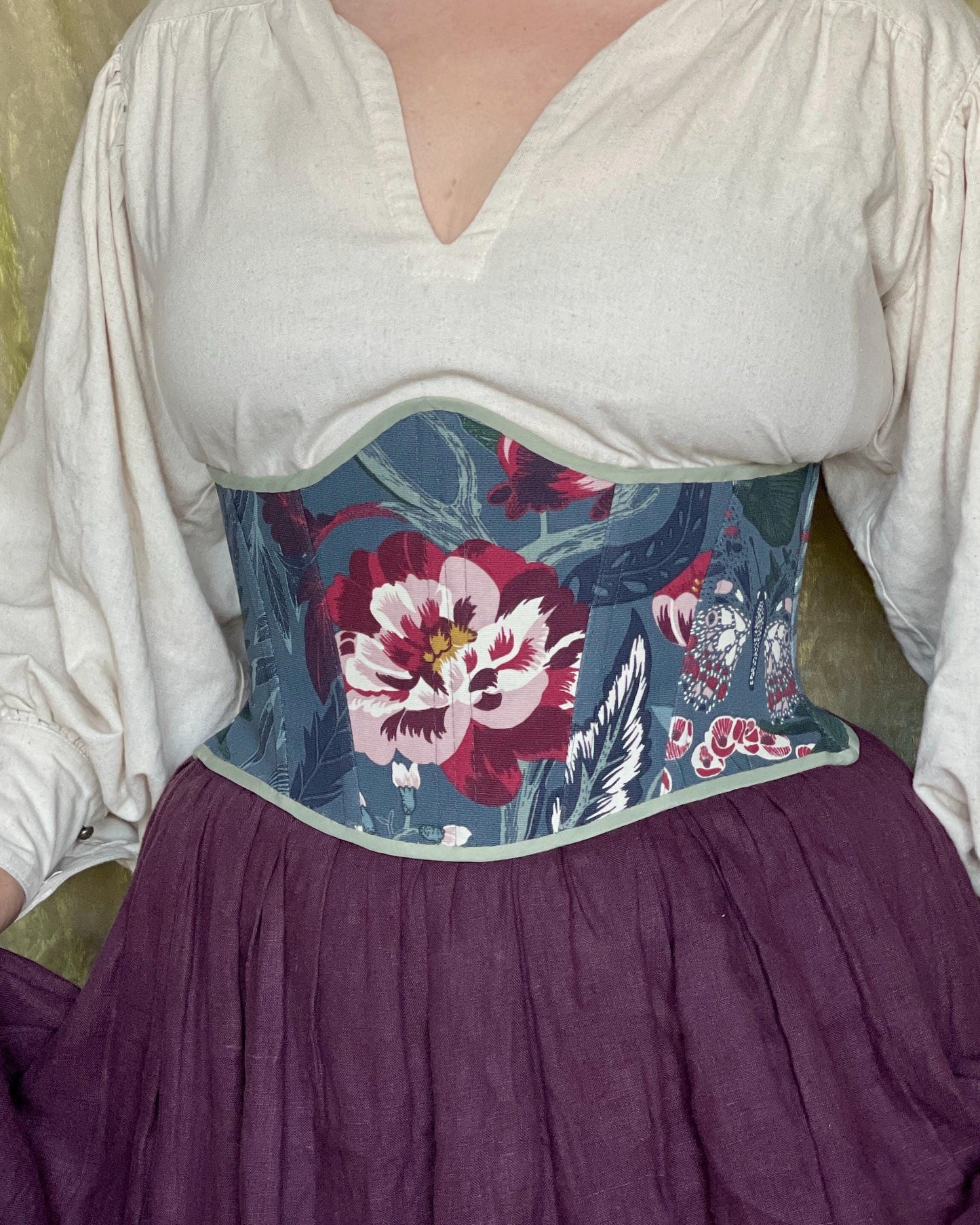 Reversible Underbust Corset "Anna" – Waist Corset, Corset Belt, Modern Minimalist Corset