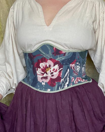 Reversible Underbust Corset "Anna" – Waist Corset, Corset Belt, Modern Minimalist Corset
