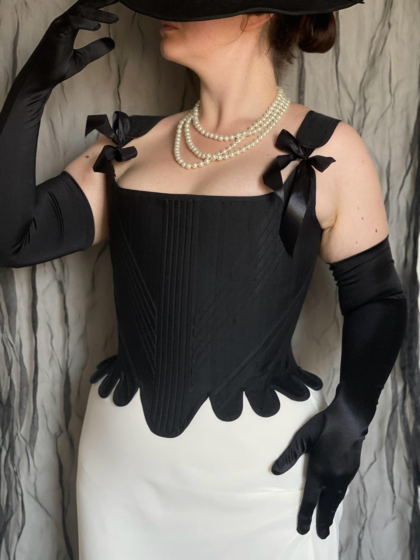 18th Century Inspired Corset "Glory" – Reversible Midbust Historical Corset – Renaissance Bodice & Elizabethan Style