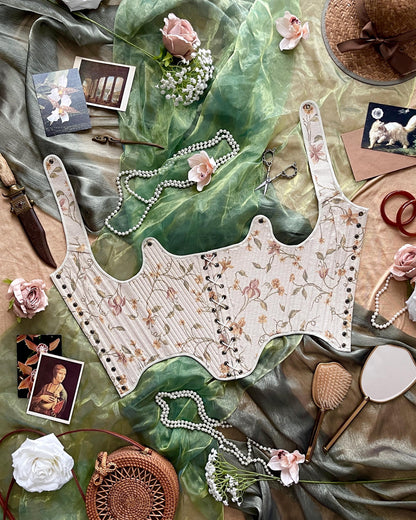 18th Century Inspired Stays "Symmetry" – Reversible Fully-Boned Historical Corset – Elizabethan, Rococo, Renaissance