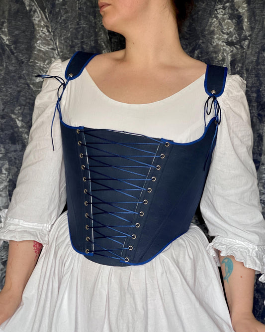 Reversible Cottagecore Style Stays "Joy" – 18th Century Inspired – Half-Boned Stays – Cottagecore, Fairycore, Renaissance