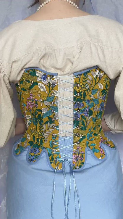Strapless 18th Century Stays "Fortune" – Historical Reversible Corset – Renaissance & Elizabethan